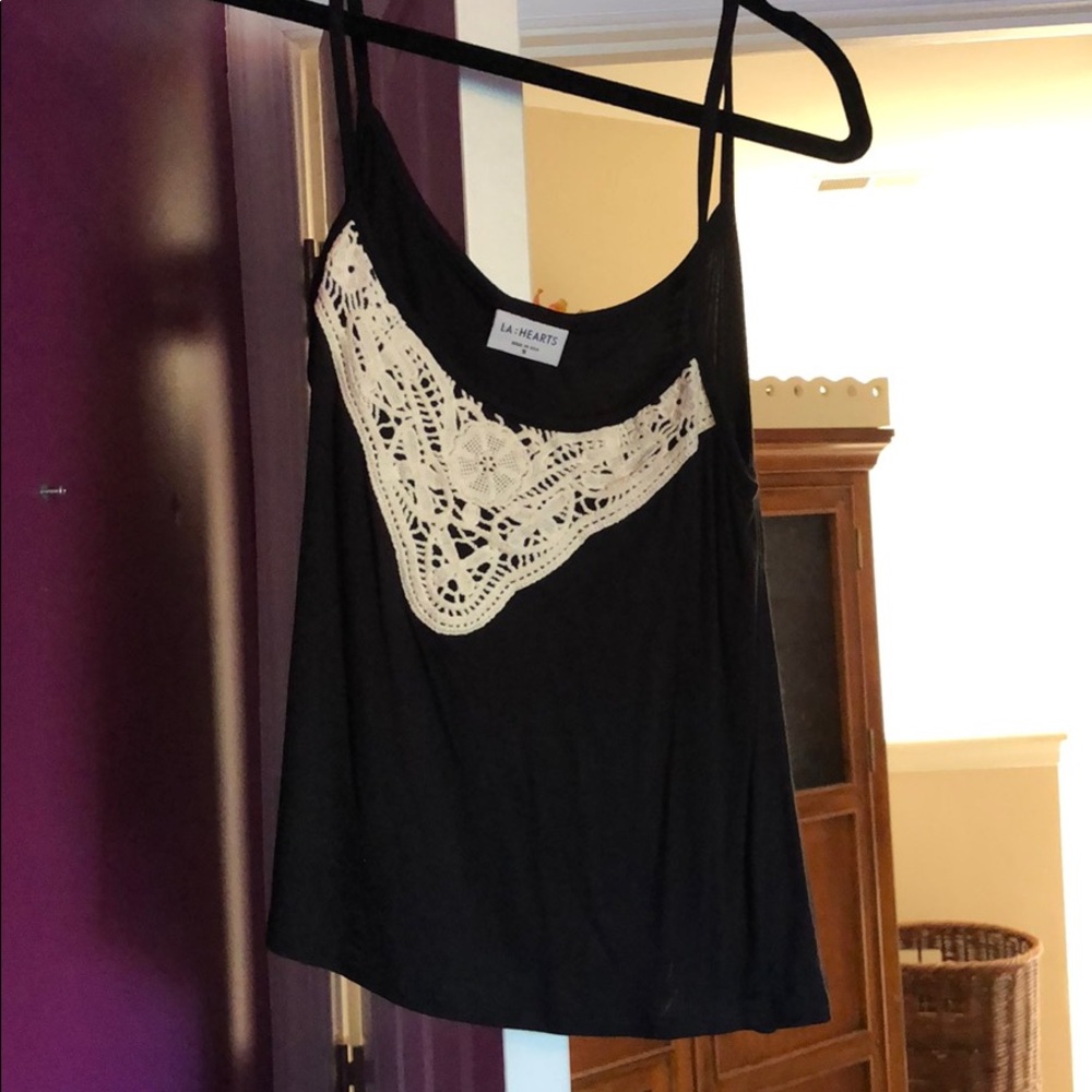 Black tank top